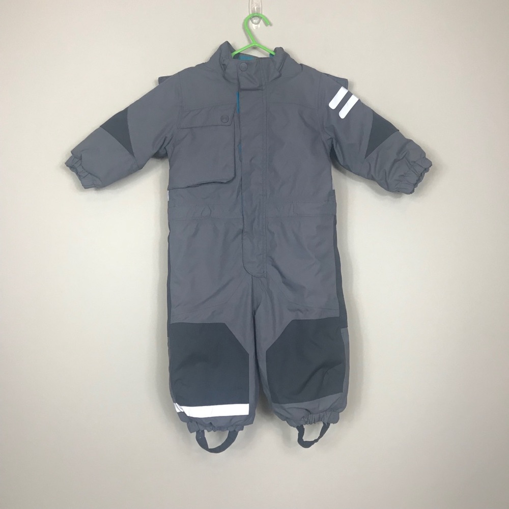 ✨Gray H&M Toddler Padded Snow Suit 9-12 M